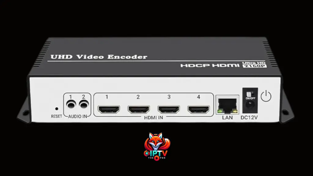 URayCoder HDMI Video Encoder – Compact H.264/H.265 IPTV streaming device with HDMI inputs and LAN port for professional broadcasting